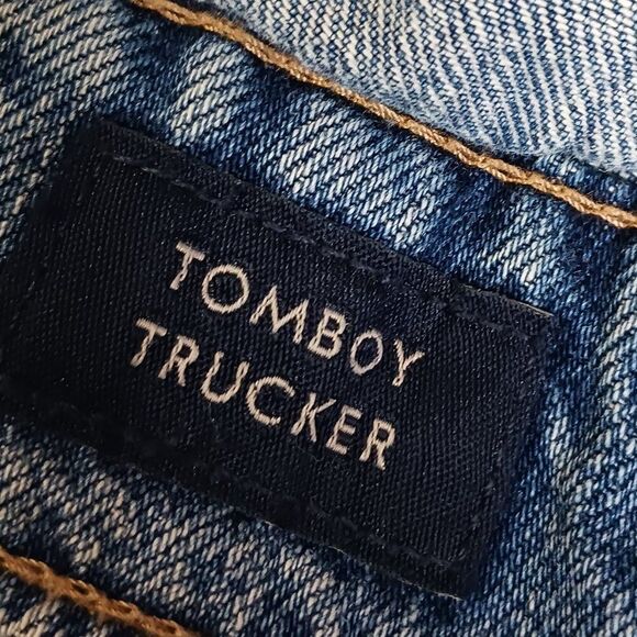 Lucky Brand Women's size S/P Tomboy Trucker Denim Button Jean Jacket - Picture 7 of 10